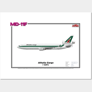 McDonnell Douglas MD-11F - Alitalia Cargo (Art Print) Posters and Art